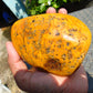 270 gram Polished Indonesia Yellow Fragrance Amber for Healing K706