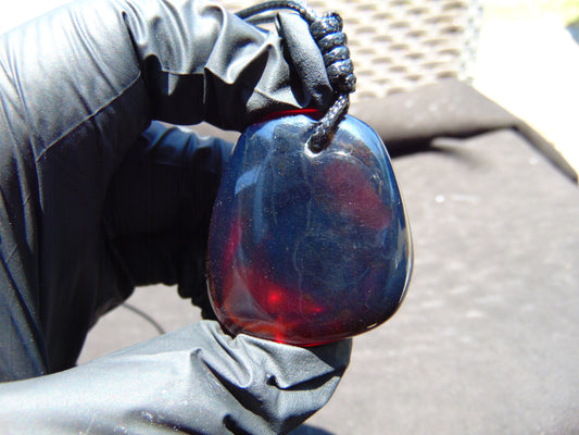 21 gr Pendant Indonesian Blue Amber for Healing PDN410