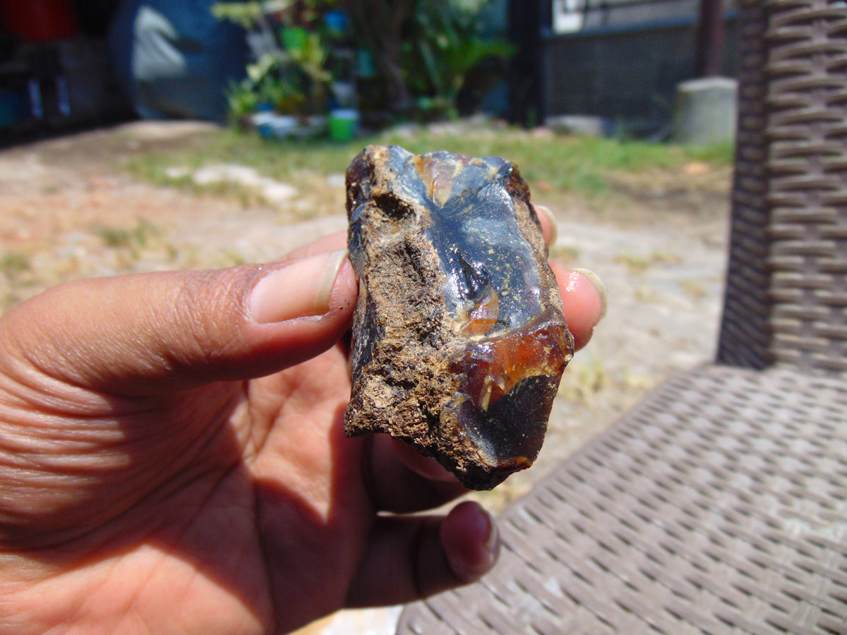 20 gram Rough Raw Indonesian Blue Amber for Healing 26MRB68