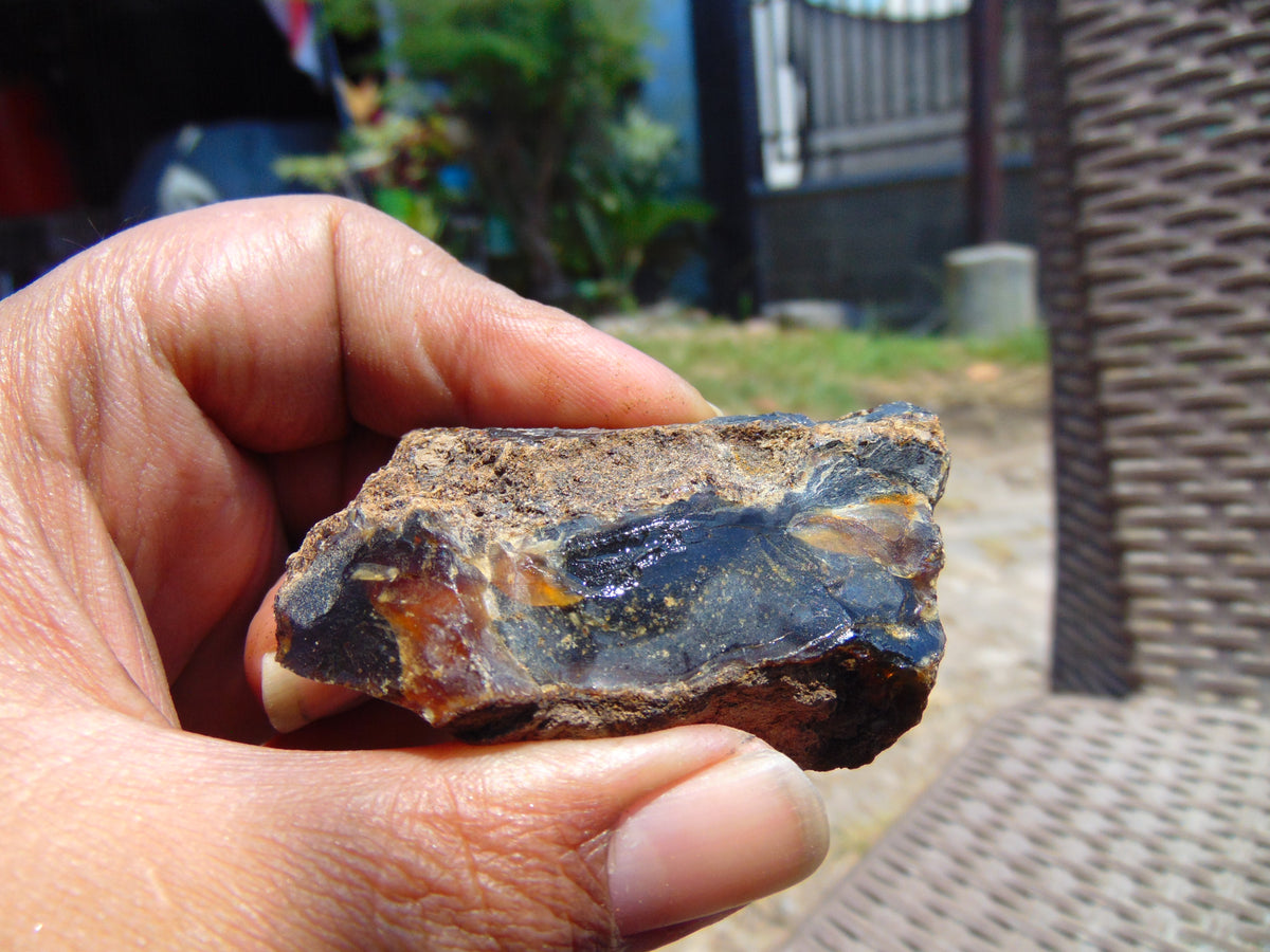 20 gram Rough Raw Indonesian Blue Amber for Healing 26MRB68