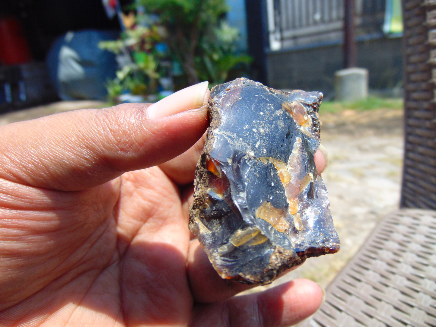 20 gram Rough Raw Indonesian Blue Amber for Healing 26MRB68