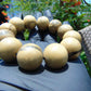 55 gram 12 Beads Mala Bracelet Indonesian Yellow Fragrant Amber 20 mm for Healing F12K1