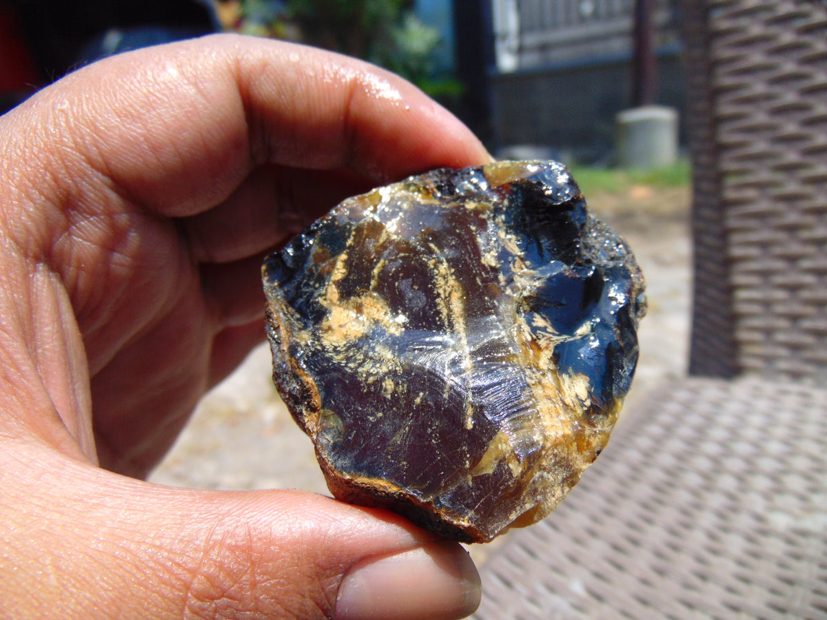 49 gram Rough Raw Indonesian Blue Amber for Healing 26MRB45