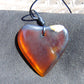 5 gr Heart Pendant Indonesian Crystal Amber for Healing 26Y122