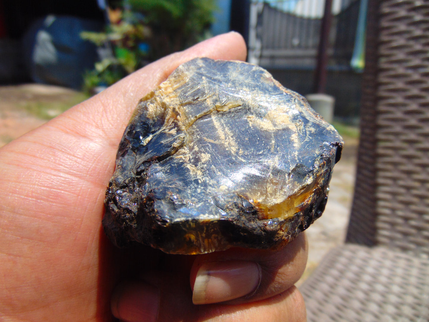 49 gram Rough Raw Indonesian Blue Amber for Healing 26MRB45