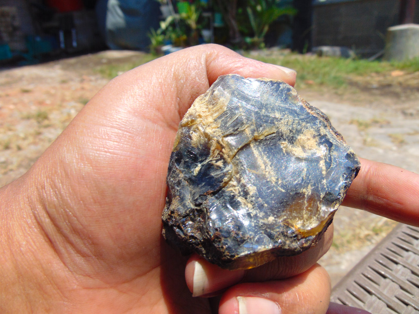 49 gram Rough Raw Indonesian Blue Amber for Healing 26MRB45