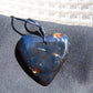 9 gr Heart Pendant Indonesian Red  Amber for Healing 26A214