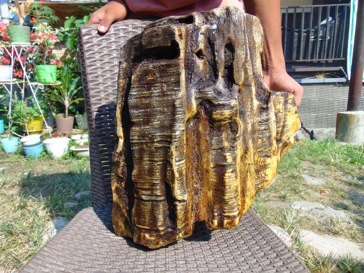15000 gram Polished Indonesia Yellow Perfumed Aromatic Amber for Healing AYML1