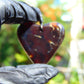 9 gr Heart Pendant Indonesian Red  Amber for Healing 26A214