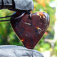 9 gr Heart Pendant Indonesian Red  Amber for Healing 26A214