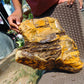 15000 gram Polished Indonesia Yellow Perfumed Aromatic Amber for Healing AYML1