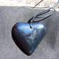 8 gr Heart Pendant Indonesian Black Red Blue Amber for Healing 26Y130