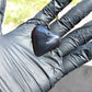 8 gr Heart Pendant Indonesian Black Red Blue Amber for Healing 26Y130