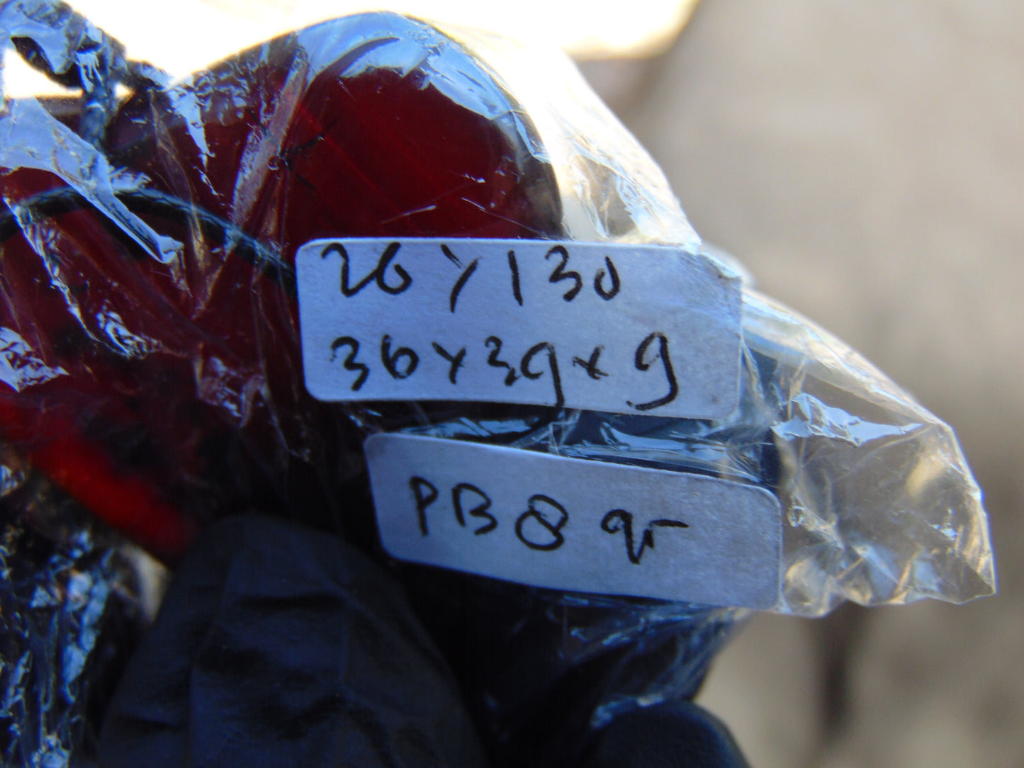 8 gr Heart Pendant Indonesian Black Red Blue Amber for Healing 26Y130