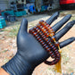 81 gram 108 Rosary Mala Buddha for Yoga and Meditation Indonesian Yellow Red Blue Amber for Healing 26SR9