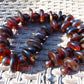 164 gr Small Necklace beads Indonesian Red Amber for Healing 26NE45
