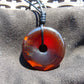 12 gr Donut Pendant Indonesian Blue Red Amber for Healing 25A120