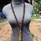 81 gram 108 Rosary Mala Buddha for Yoga and Meditation Indonesian Yellow Red Blue Amber for Healing 26SR9