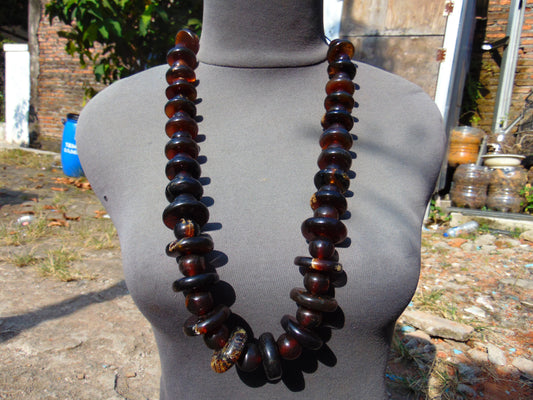 164 gr Small Necklace beads Indonesian Red Amber for Healing 26NE45