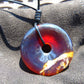 18 gr Donut Pendant Indonesian Blue Red Amber for Healing 25A127