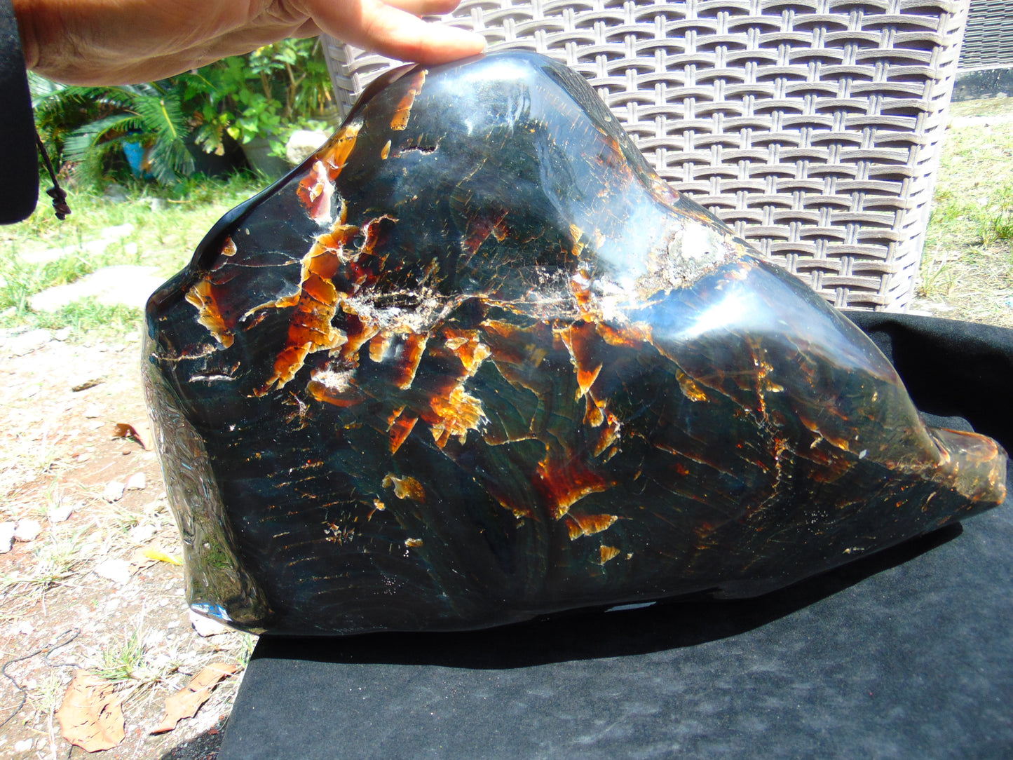 3901 gram Big Polished Indonesia Dark Amber for Healing AR108