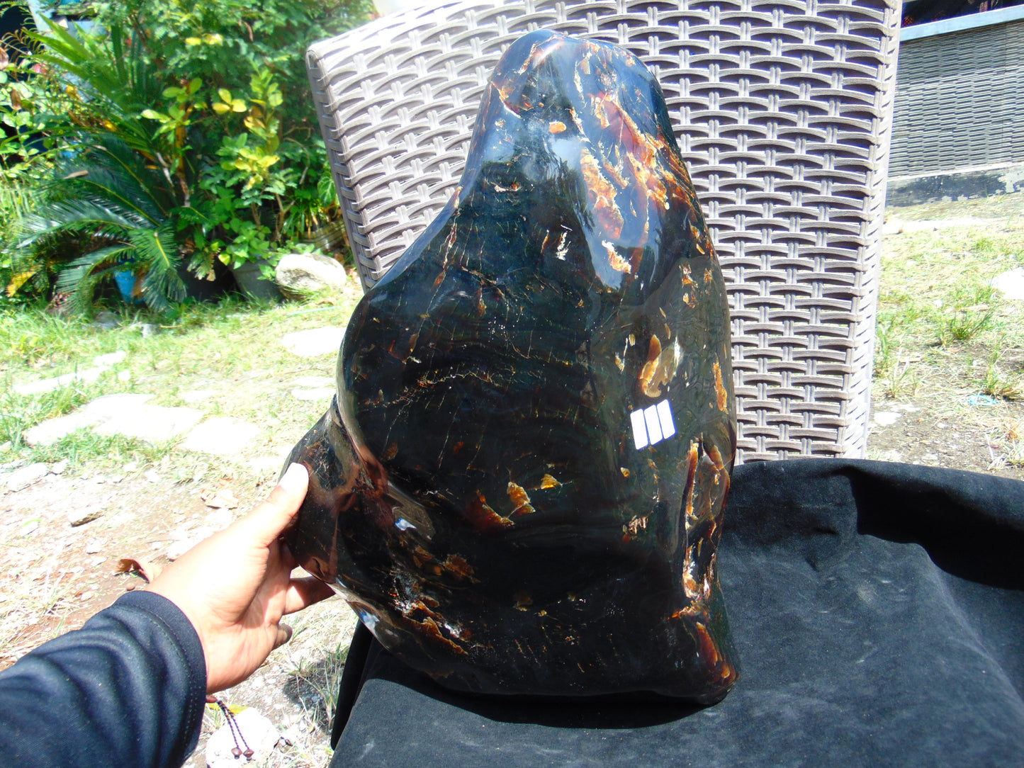 3901 gram Big Polished Indonesia Dark Amber for Healing AR108
