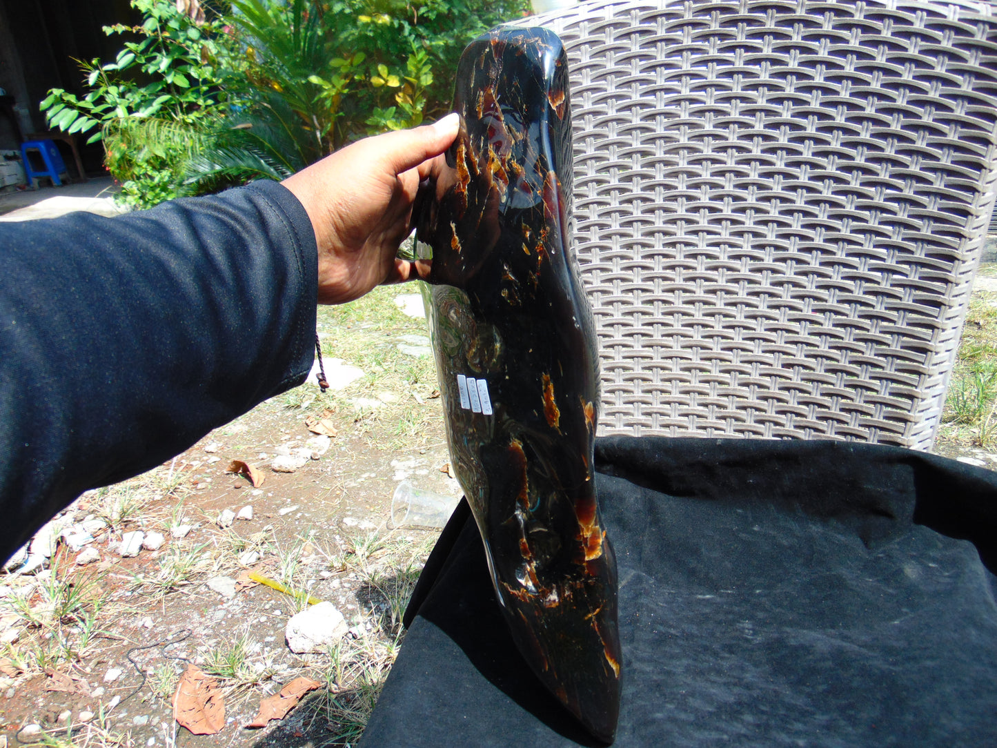 3901 gram Big Polished Indonesia Dark Amber for Healing AR108