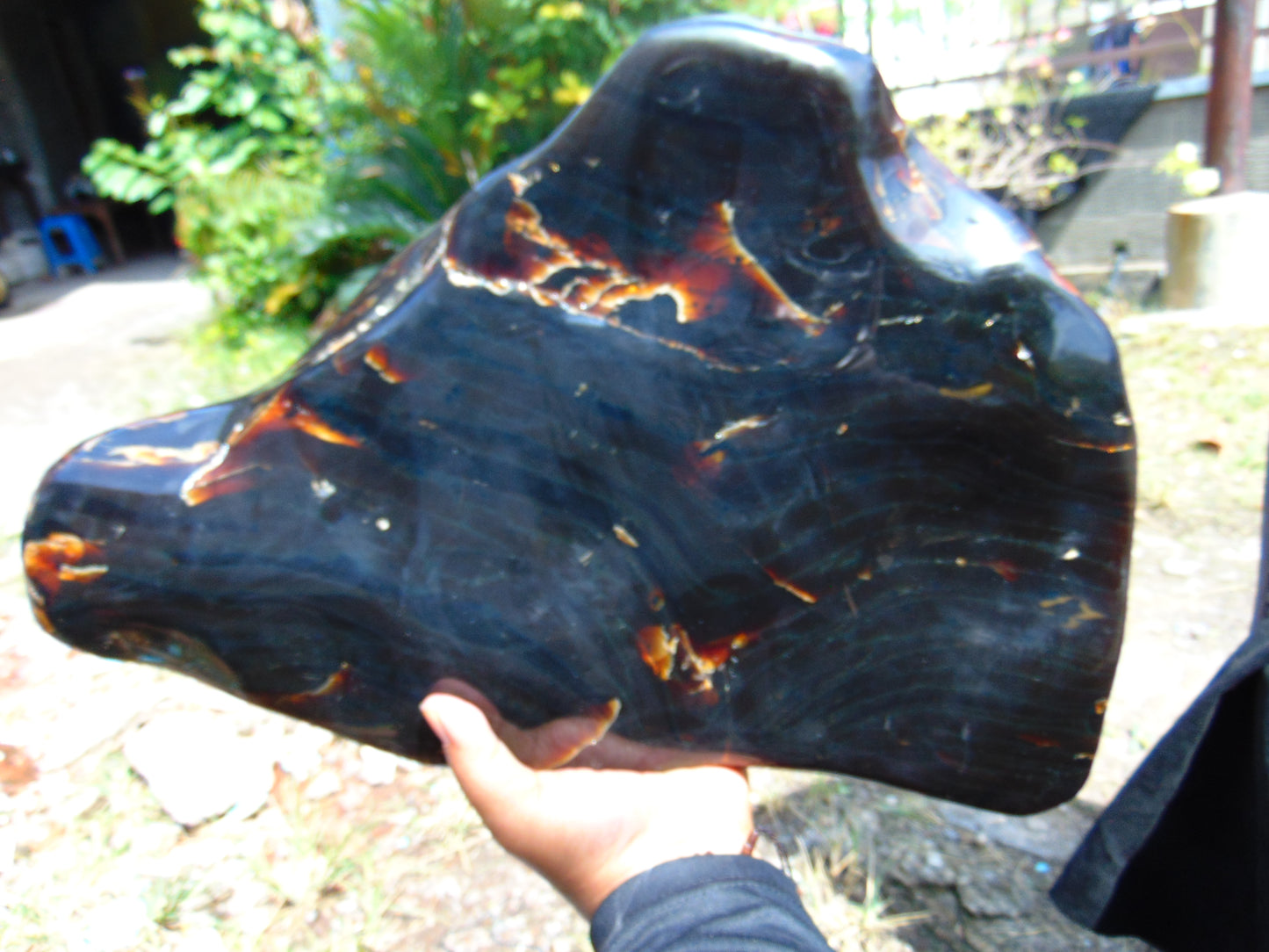 3901 gram Big Polished Indonesia Dark Amber for Healing AR108