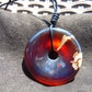 16 gr Donut Pendant Indonesian Blue Red Amber for Healing 25A123