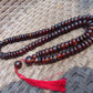 82 gram 108 Rosary Mala Buddha for Yoga and Meditation Indonesian Yellow Red Blue Amber for Healing 26SR10