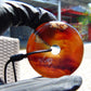 16 gr Donut Pendant Indonesian Blue Red Amber for Healing 25A123