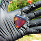 10 gr Heart Pendant Indonesian Crystal Blue Amber for Healing 26Y121
