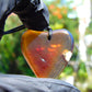 10 gr Heart Pendant Indonesian Crystal Blue Amber for Healing 26Y121