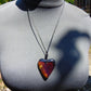 10 gr Heart Pendant Indonesian Crystal Blue Amber for Healing 26Y121