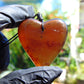 11 gr Heart Pendant Indonesian Red Blue Amber for Healing 25N51