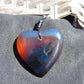 10 gr Heart Pendant Indonesian Red Blue Amber for Healing 26Y123