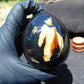 146 gr Shaped Egg 72x62 mm Indonesian Blue Amber for Healing TR8