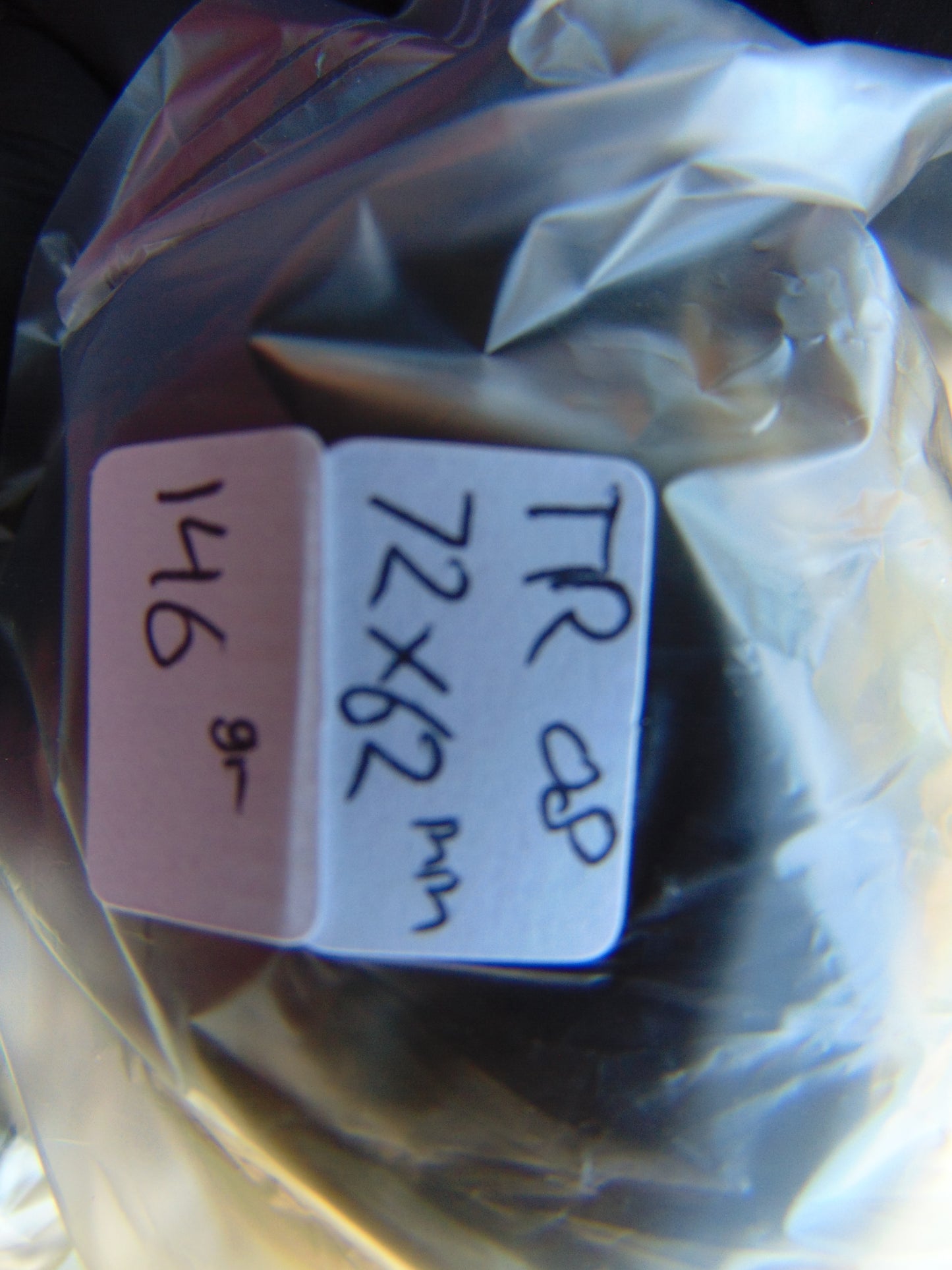 146 gr Shaped Egg 72x62 mm Indonesian Blue Amber for Healing TR8