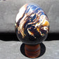 251 gr Shaped Egg 87x72 mm Indonesian Blue Amber for Healing TR5