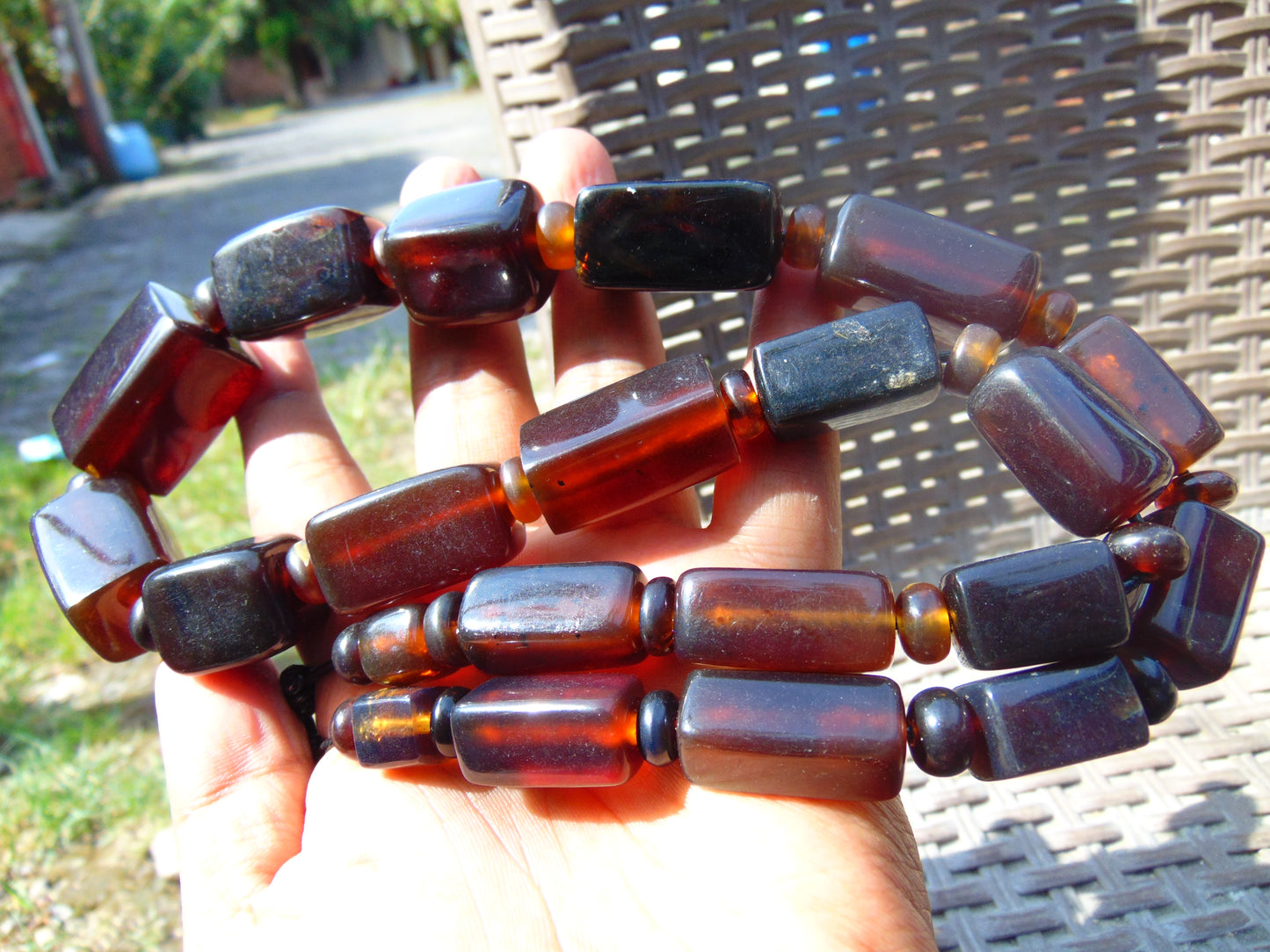 108 gr Small Necklace beads Indonesian Amber for Healing NE60