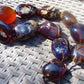 324 gram 11 Beads Big Necklace Indonesian white Blue Amber for Healing A11K103