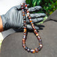 51 gr Small Beads Combination Necklace Indonesian Dark Red Amber for Healing A37K52