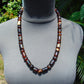 51 gr Small Beads Combination Necklace Indonesian Dark Red Amber for Healing A37K52