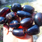 221 gram 19 Beads Big Necklace Indonesian Cherry Red Blue Amber for Healing FRN11
