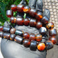 84 gr Small Beads Combination Necklace Indonesian Dark Red Amber for Healing A33K50