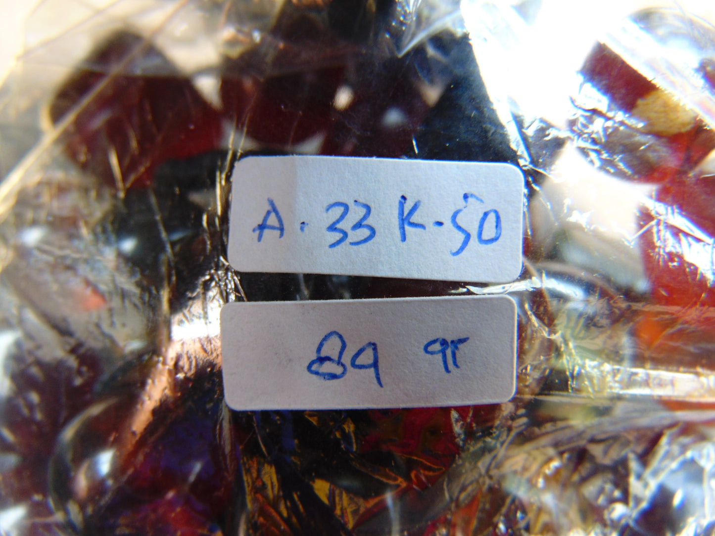 84 gr Small Beads Combination Necklace Indonesian Dark Red Amber for Healing A33K50