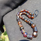 62 gr Small Beads Combination Necklace Indonesian Dark Red Amber for Healing A33K51