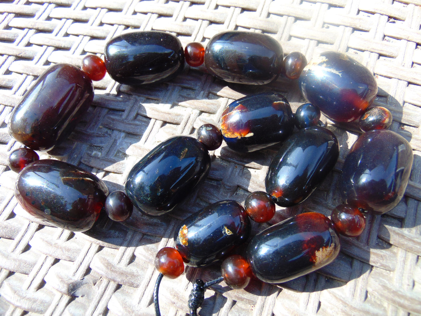 180 gr Small Necklace beads Indonesian Yellow Amber for Healing 26NN1