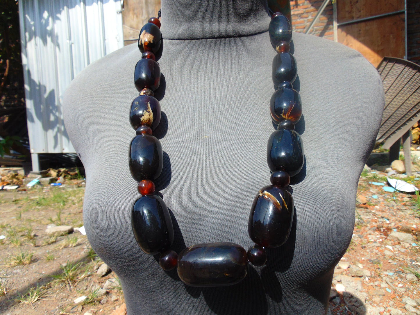180 gr Small Necklace beads Indonesian Yellow Amber for Healing 26NN1
