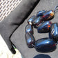 463 gr Big Necklace Indonesian Dark Blue Amber for Healing A9K61